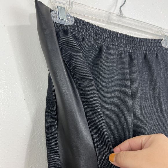 Volcom Pants Women Small Mixed Media Black Skinny Pull On Jeggings Activewear - Picture 7 of 12